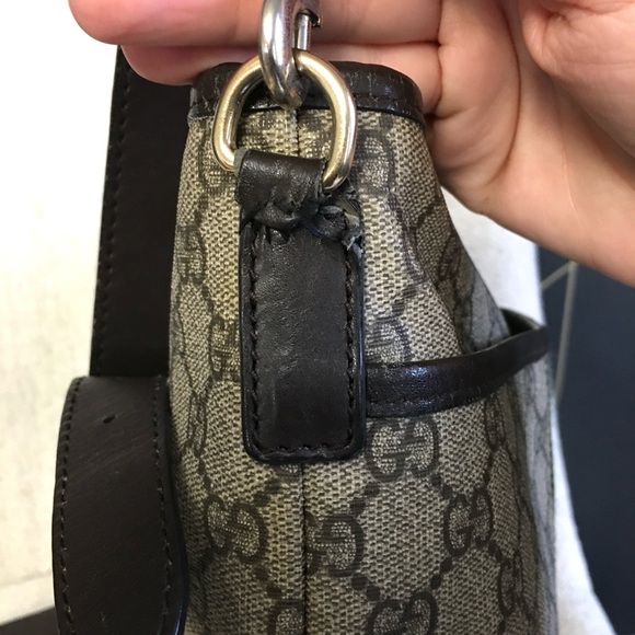 Authentic Gucci unisex messenger bag coated canvas - Picture 12 of 16